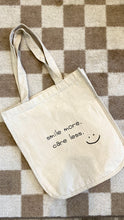Load image into Gallery viewer, Smile More Tote Bag
