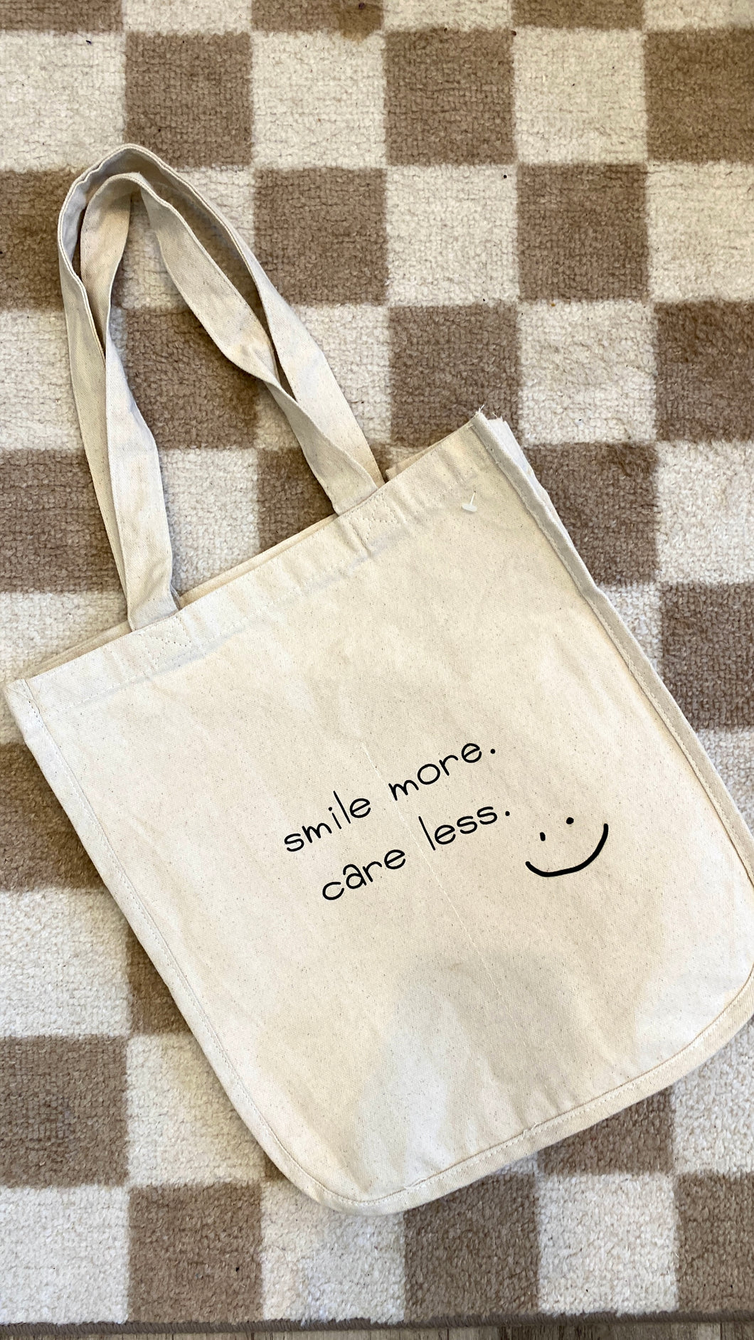 Smile More Tote Bag